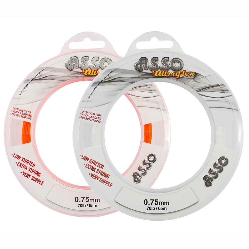 Ultima Superflex Shock Leader, Tresse Transparente 27.3kg, Faible élasticité, Résistance Nœud, Pour Pêche Carpe Et Mer