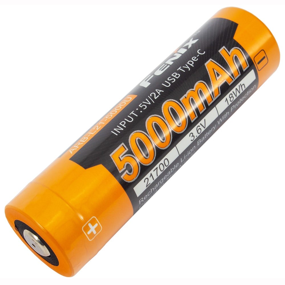 fenix-21700-battery-type-C Fenix ARB-L21-5000U Li Ion Rechargeable Battery with USB-C Slot - Image 1