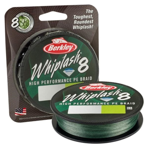 Berkley Whiplash 8 Super PE Braid Moss Green 150m
