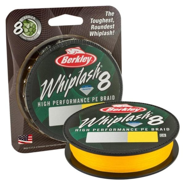 alt="Berkley Whiplash 8 Super PE Braid Yellow"