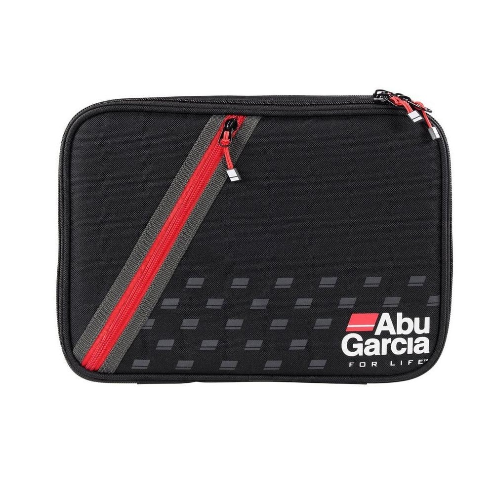 Sac à Leurres Abu Garcia Mobile Lure Bag – 3 Boîtes Incluses, Bandoulière, Fond étanche – Noir/gris/rouge