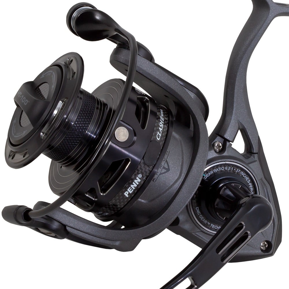 penn cla4000 clash spinning reel II Proprietary CNC Gear Technology and HT Penn CLAII4000HS Clash II Spinning