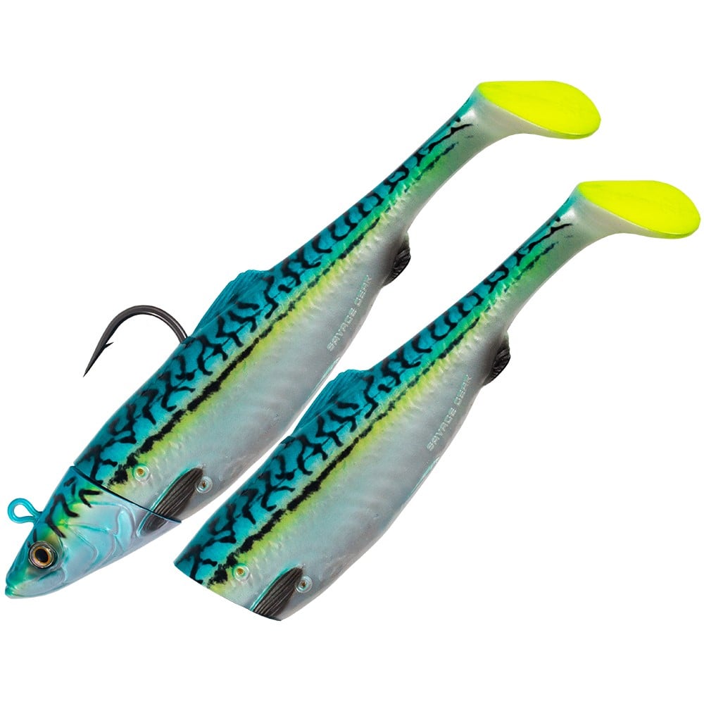 sg-4d-herring-big-shad-200g-green-mackerel Savage Gear 4D Herring Big Shad - 22cm - Image 1