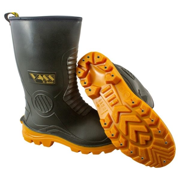 alt="Vass R-Boot Fur Lined Waterproof Boot Khaki-Studded"