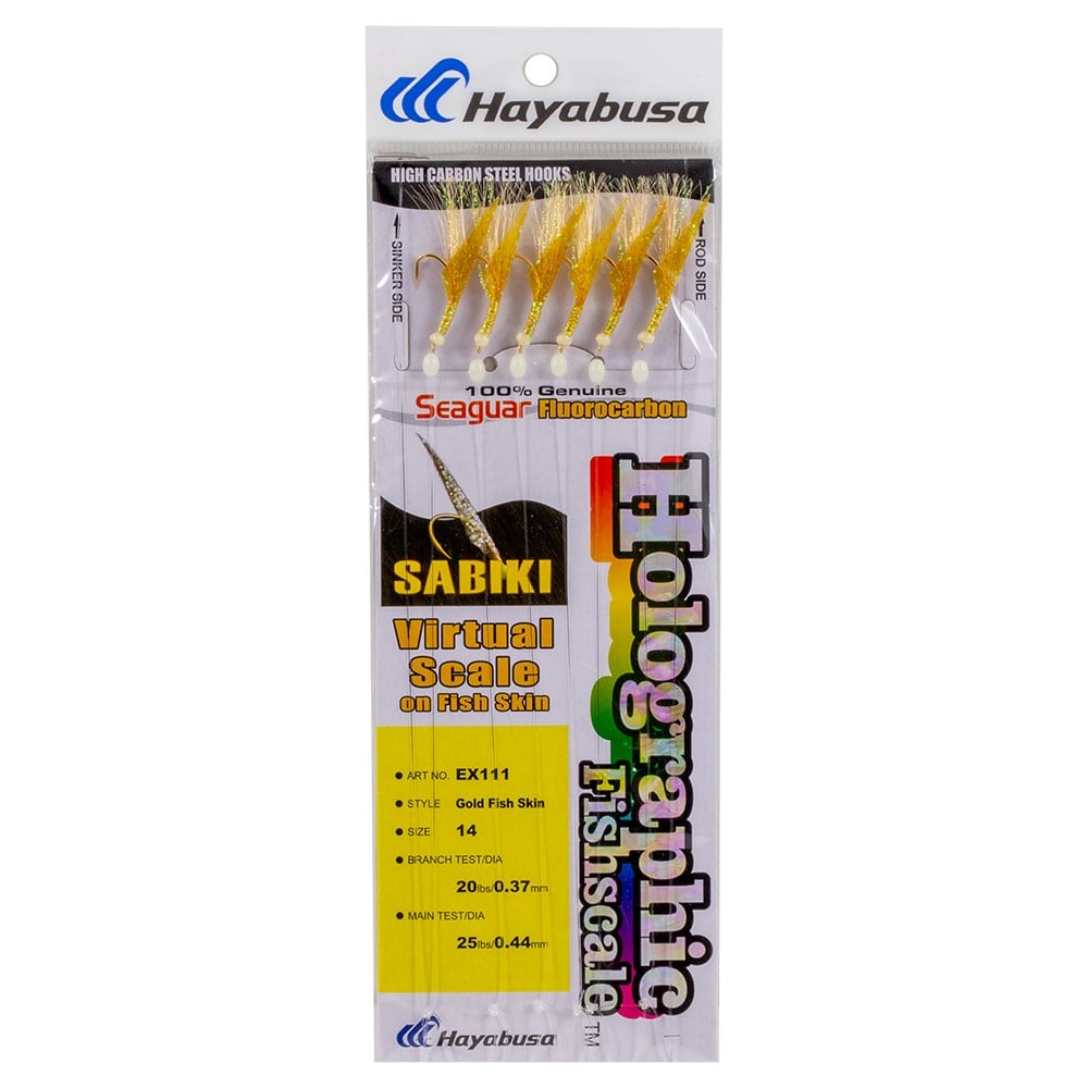 hayabusa-sabiki-EX111 alt+"Hayabusa Sabiki Gold Fish Skin"