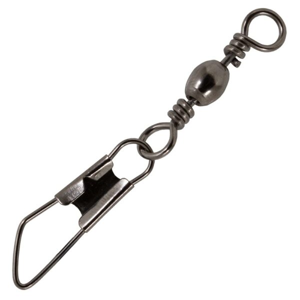 alt="SeaTech Brass Barrel Swivel W/Safety Snap"