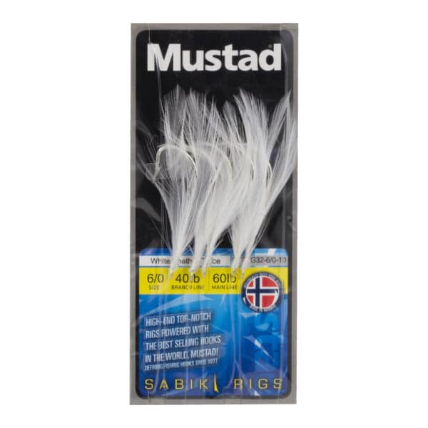 alt="Mustad White Cod Feather Trace"