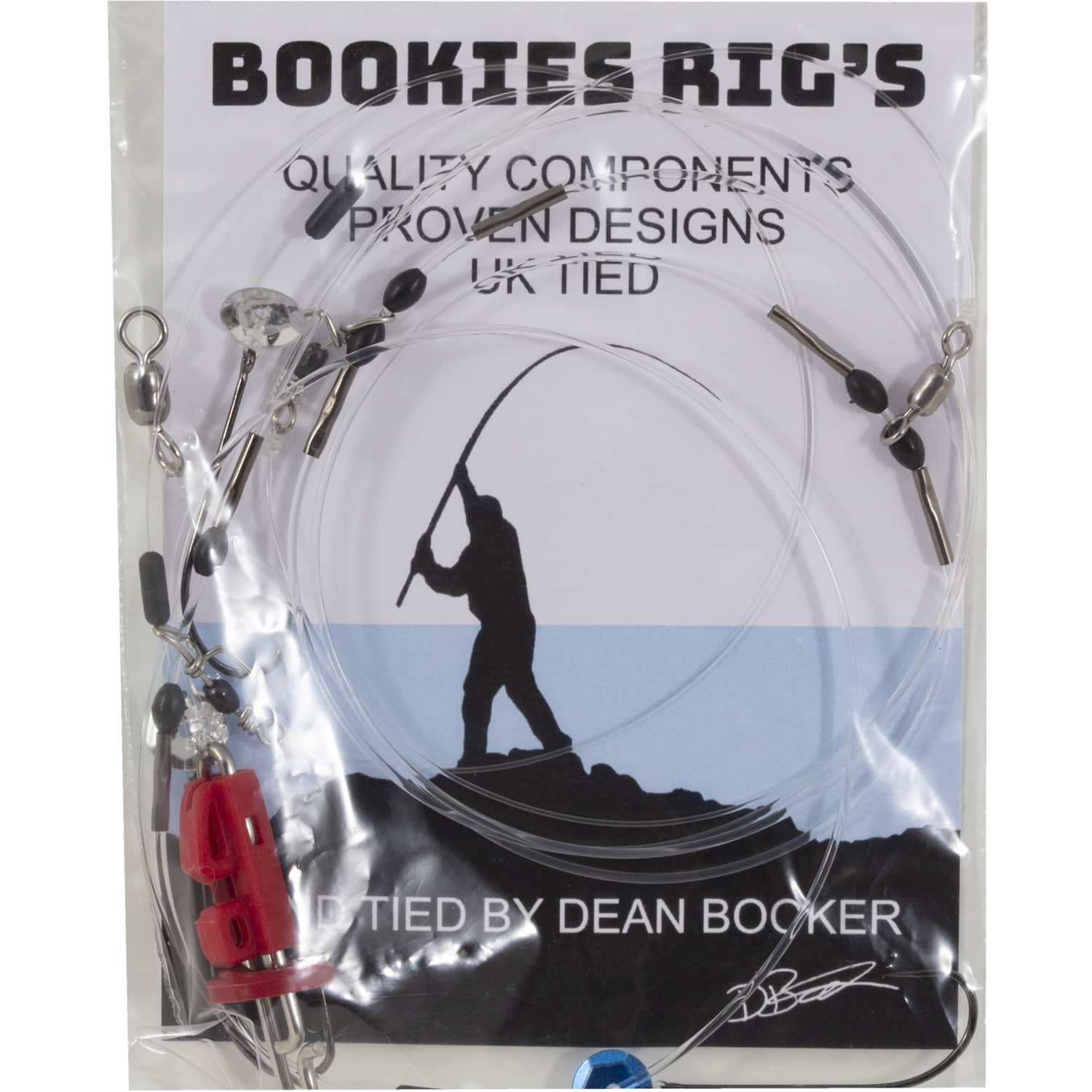 Three Hook Loop Rig Bookies Rig's Three Hook Clipped Species Rig - Veals Mail Order