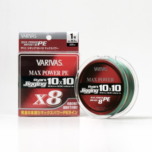 alt="Varivas Avani Jigging 10 x 10 Max Power X8"