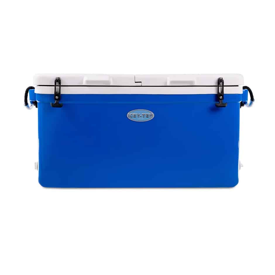 Icey-Tek 90 Litre Dual Lid Long Cool Box - Veals Mail Order