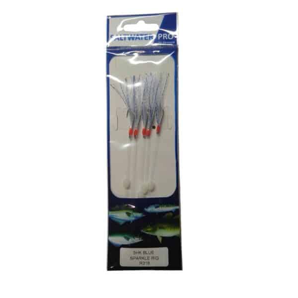 Dennett Saltwater Pro 5-Hook Blue Sparkle Rig