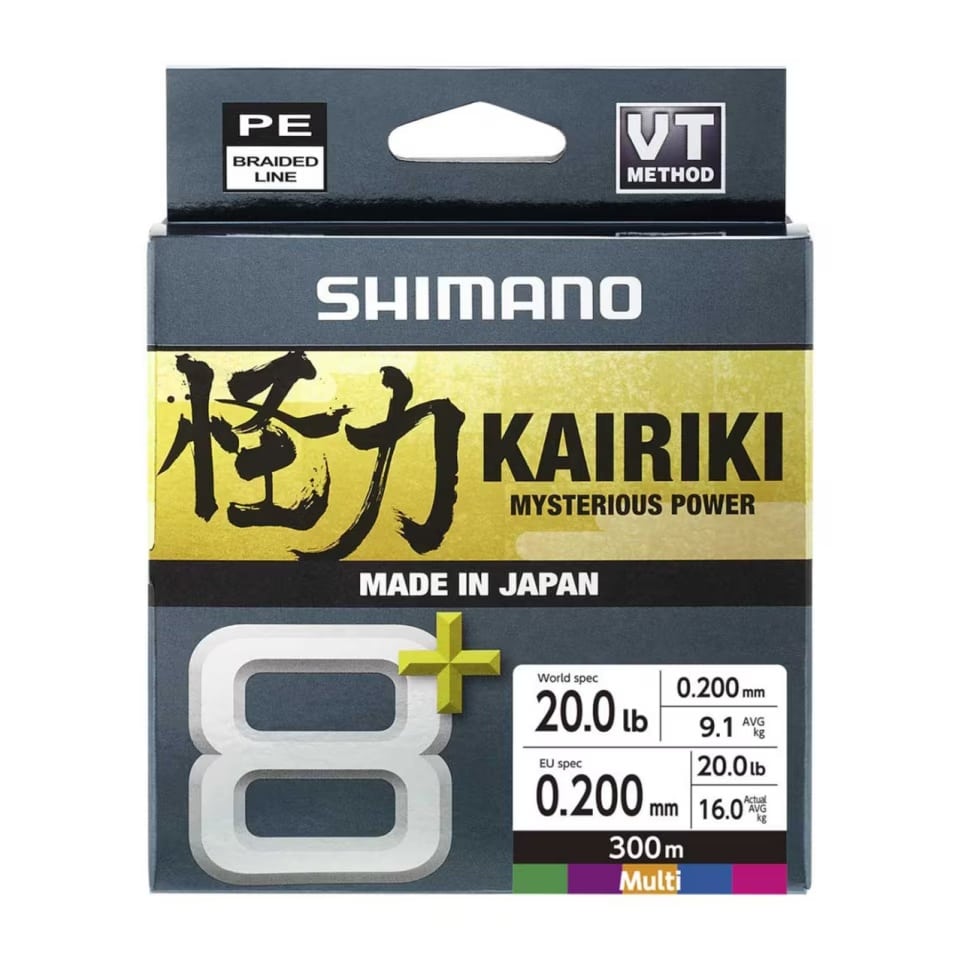 Shimano Kairiki Braid 8+ 300m - Veals Mail Order