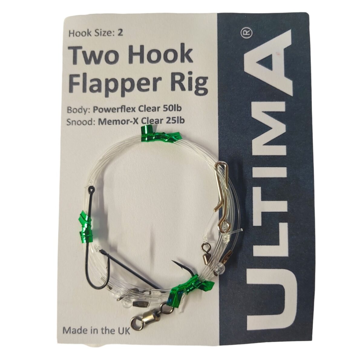 Flapper Rig 101 Ultima 2 Hook Flapper Rig - Veals Mail Order