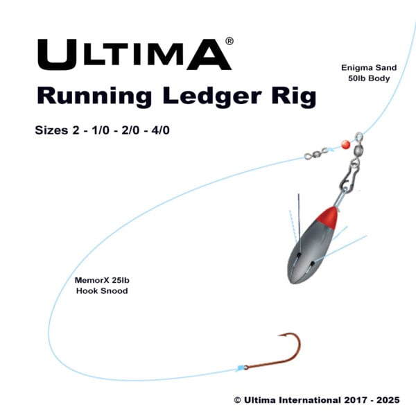 Ultima Running Ledger Pre Tied Rig - Veals Mail Order