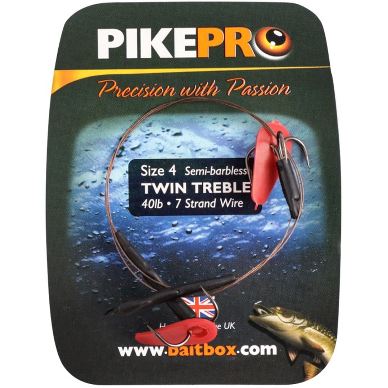 PikePro Twin Treble Trace Semi Barbed 1 PikePro Twin Treble Trace Semi Barbed