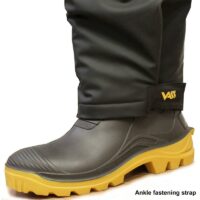 Team Vass 220 Unlined Bib & Brace Grey/Black - Image 5