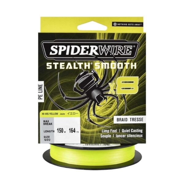 Spiderwire Stealth Smooth 8 Hi-Vis Yellow - 150m