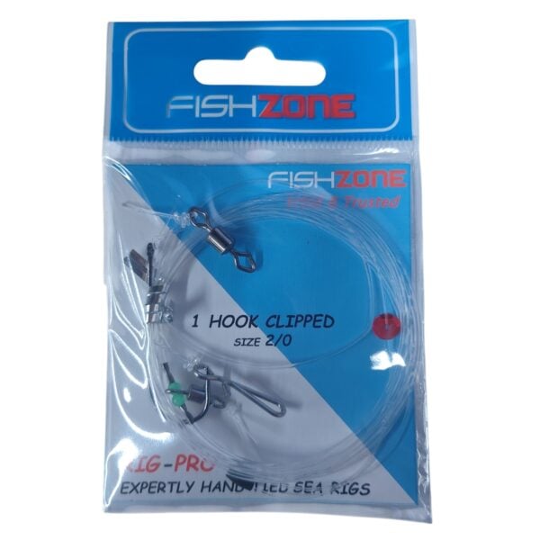 Fishzone 1 Hook Clipped Rig