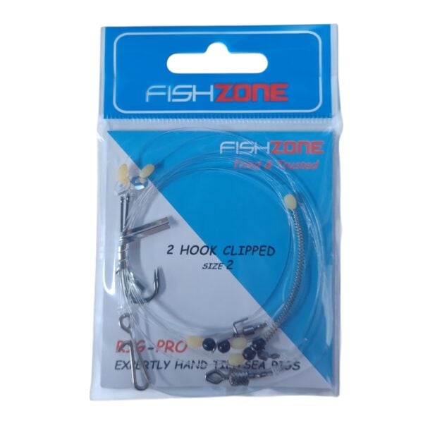Fishzone 2 Hook Clipped Rig