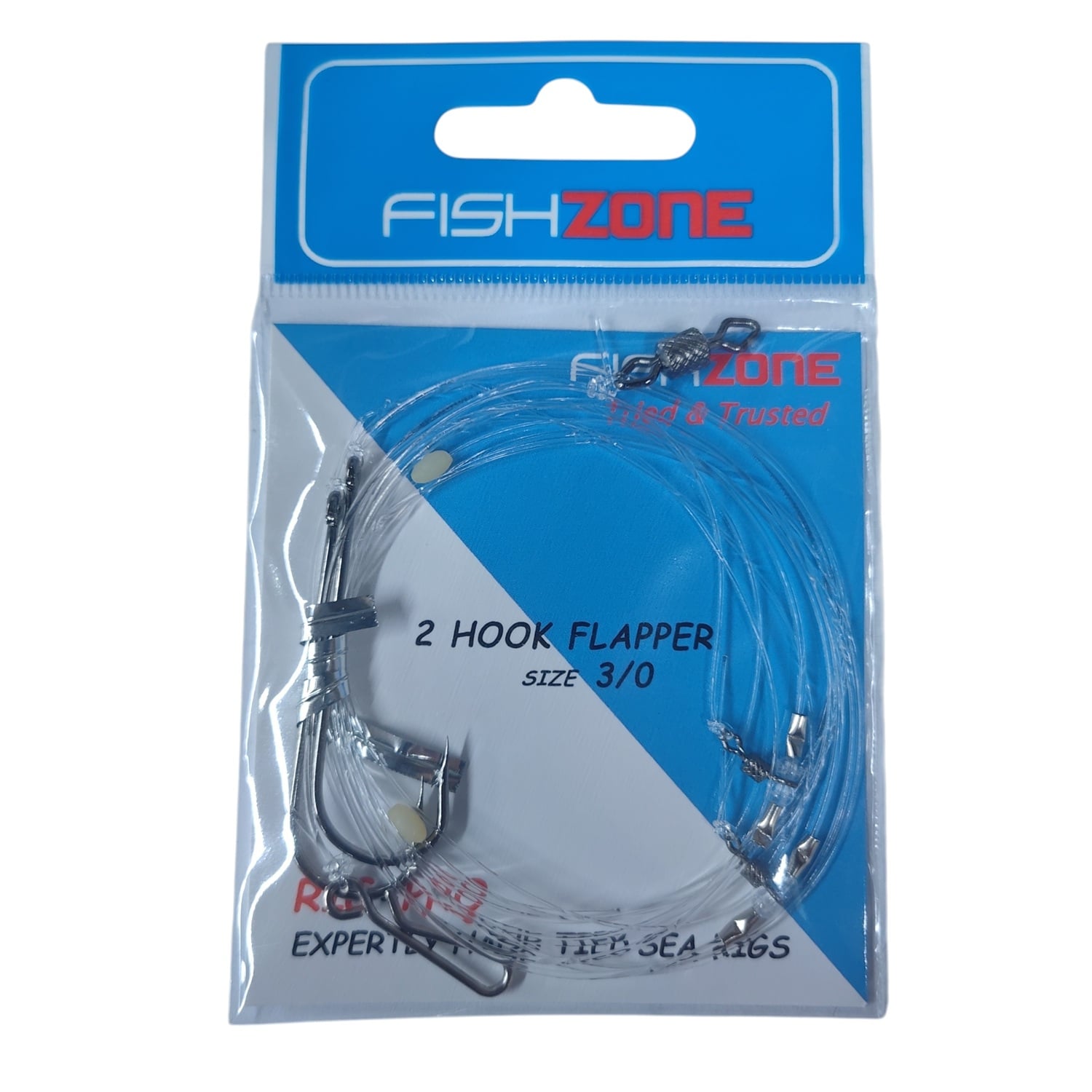 Flapper Rig 101 Fishzone 2 Hook Flapper Rig - Veals Mail Order