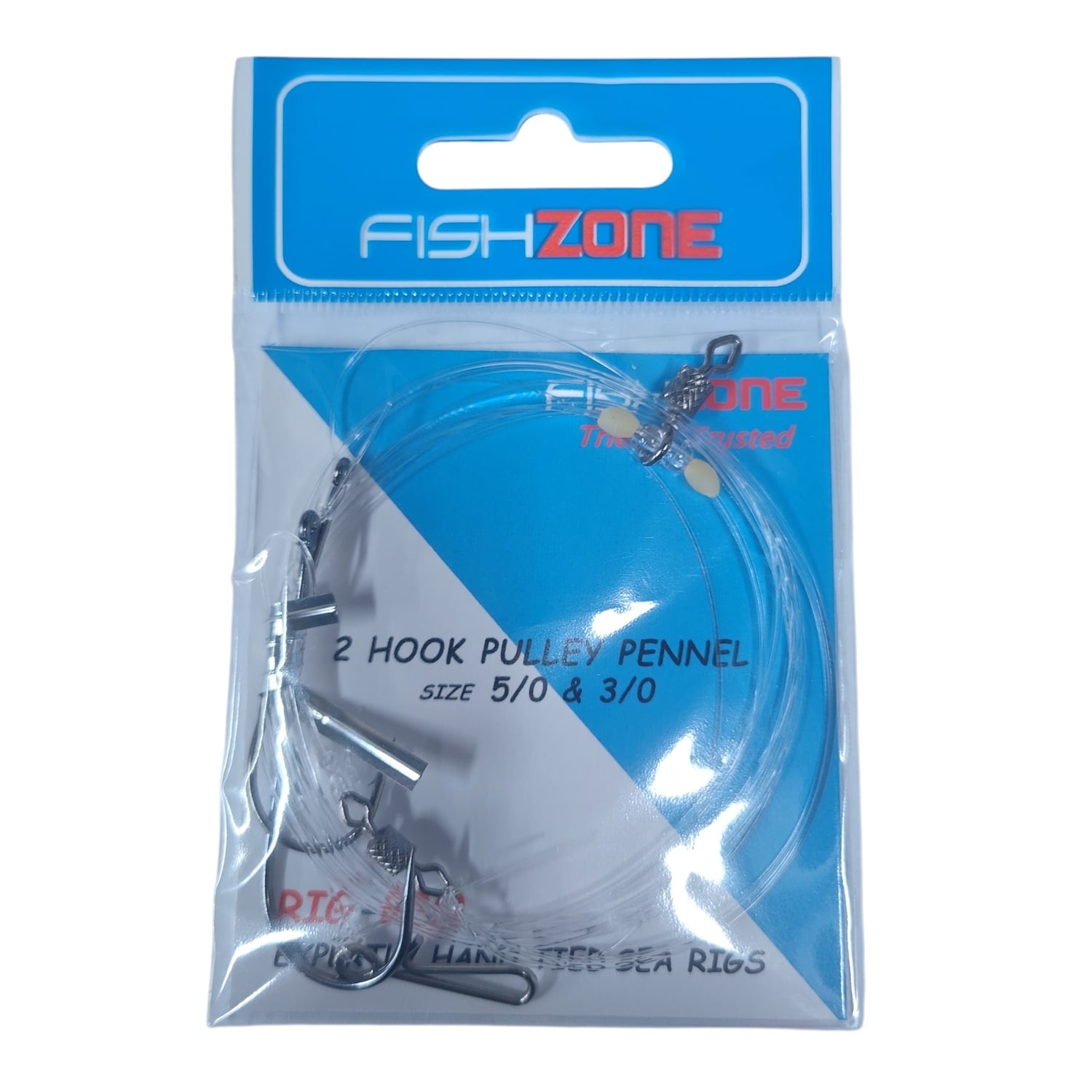 Fennel Rig Fishzone 2 Hook Pulley Pennel Rig - Veals Mail Order