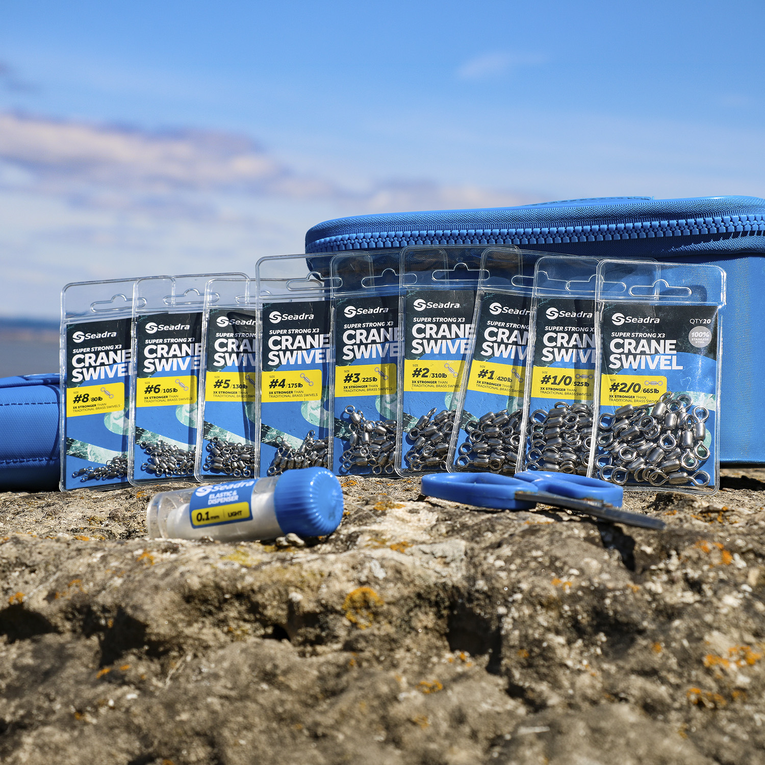 Seadra_Crane Swivels-1 Seadra Super Strong X3 CRANE Swivels - 100% Stainless Steel - Image 1